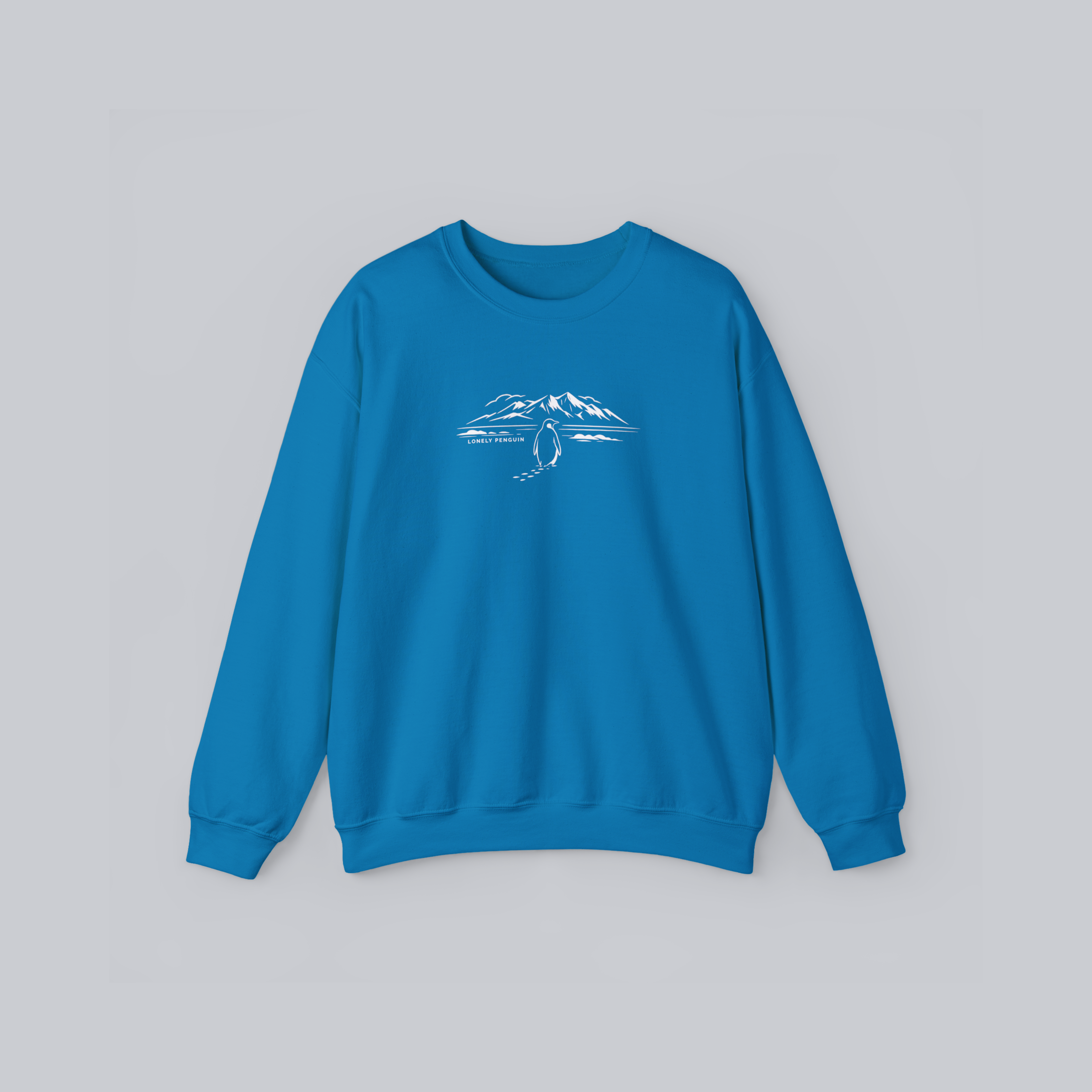 Lonely Penguin Crewneck Sweatshirt – Unisex Cozy Heavy Blend Pullover