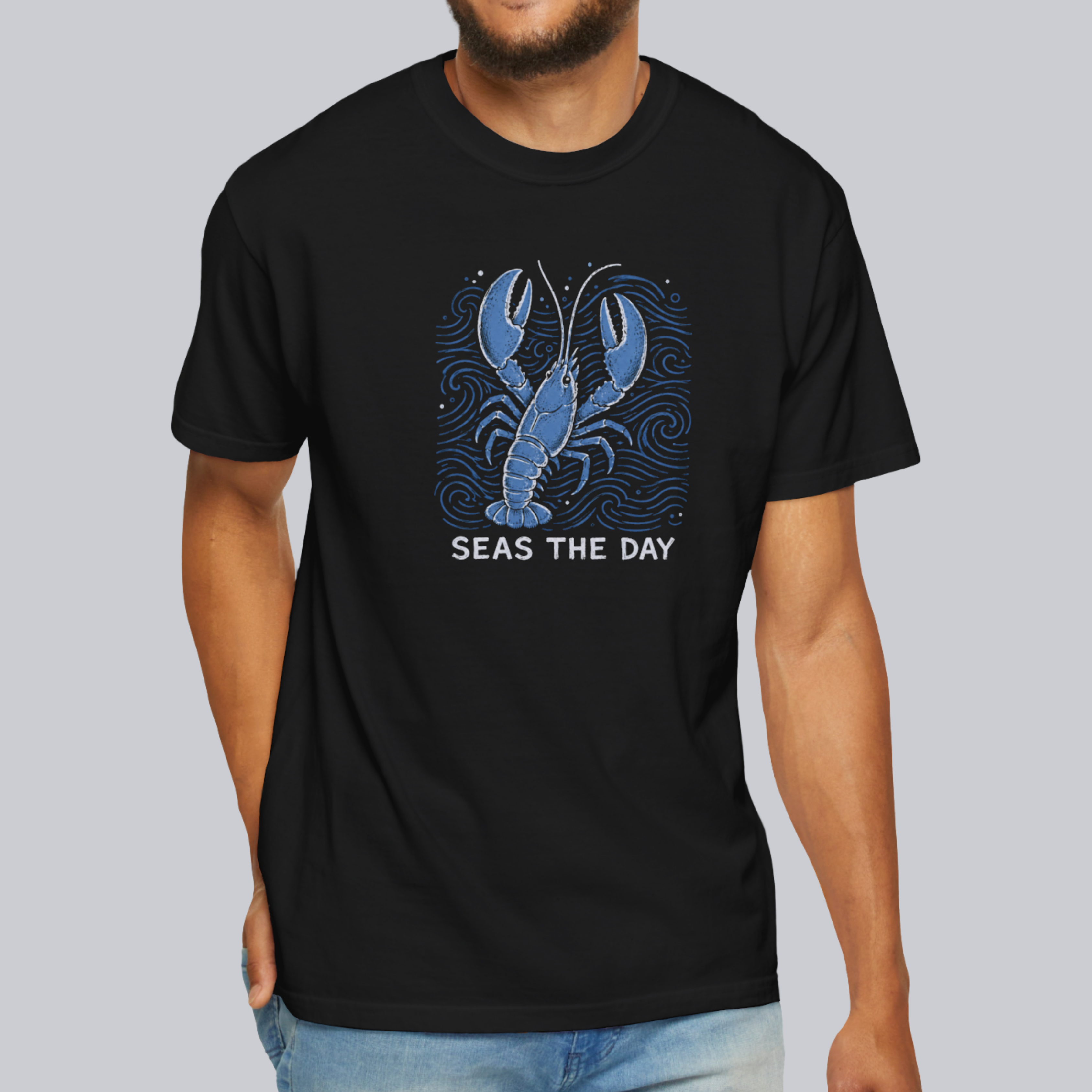 Seas The Day Lobster Unisex Tee