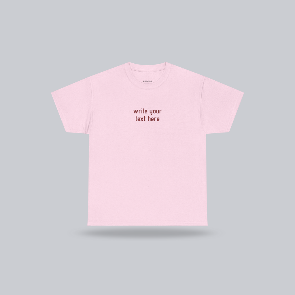 Personalized Custom Text T-Shirt – Create Your Own Message, Unisex Cotton Tee