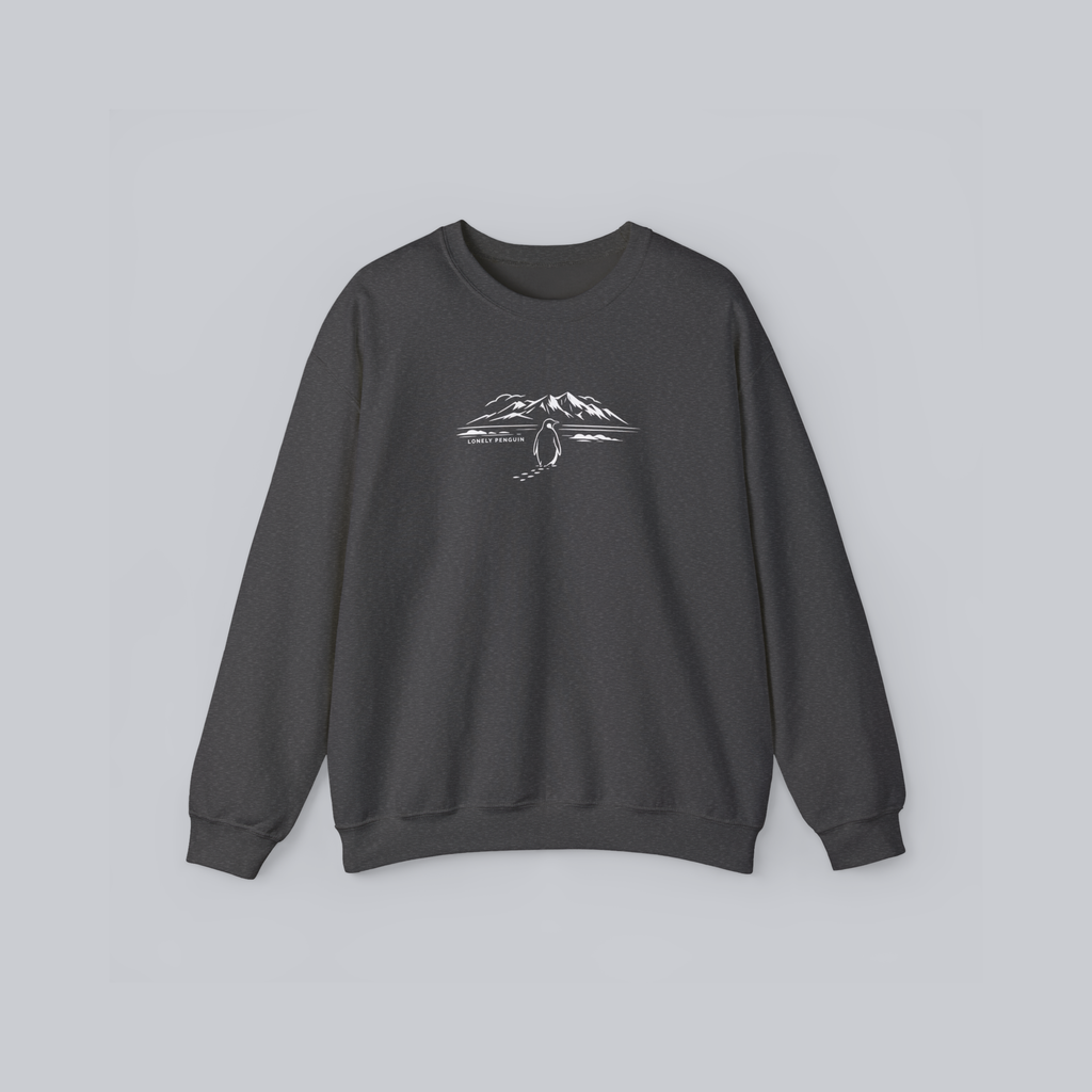 Lonely Penguin Crewneck Sweatshirt – Unisex Cozy Heavy Blend Pullover