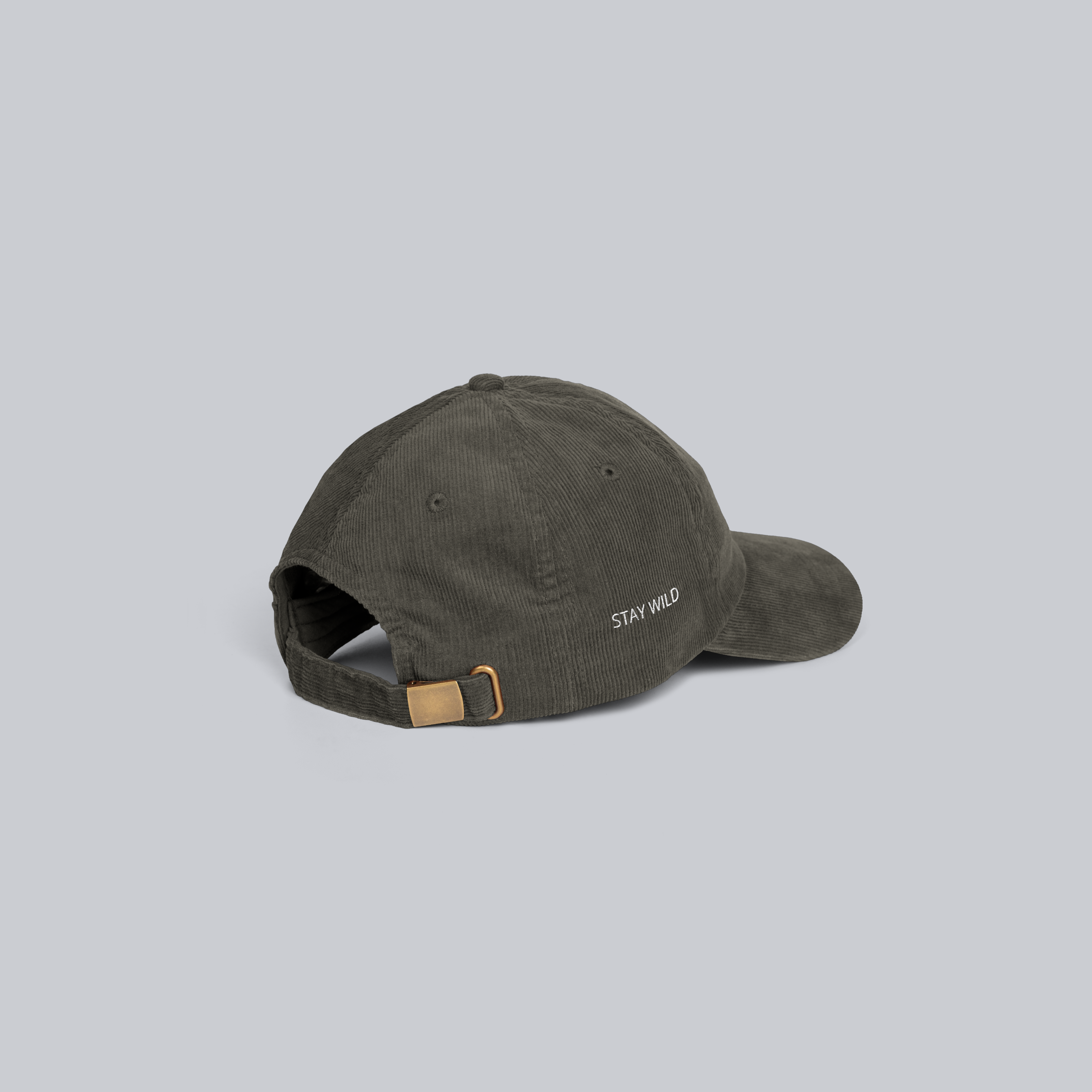 Personalized Vintage Corduroy Cap – Custom Text Embroidery