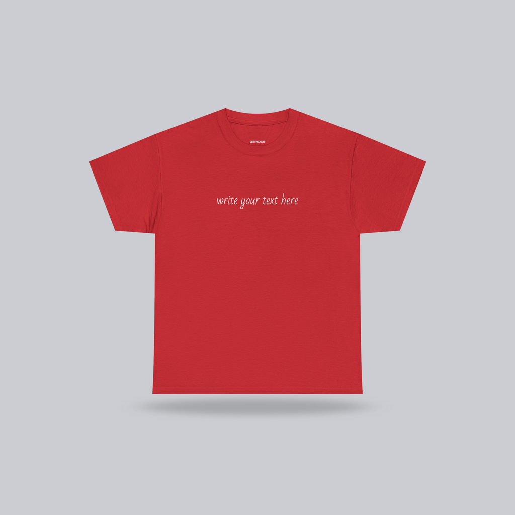 Personalized Custom Text T-Shirt – Wear Your Story | Unisex Cotton Tee