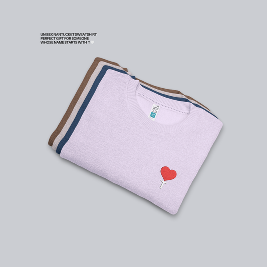 Unisex Nantucket Sweatshirt – Personalized with initial T