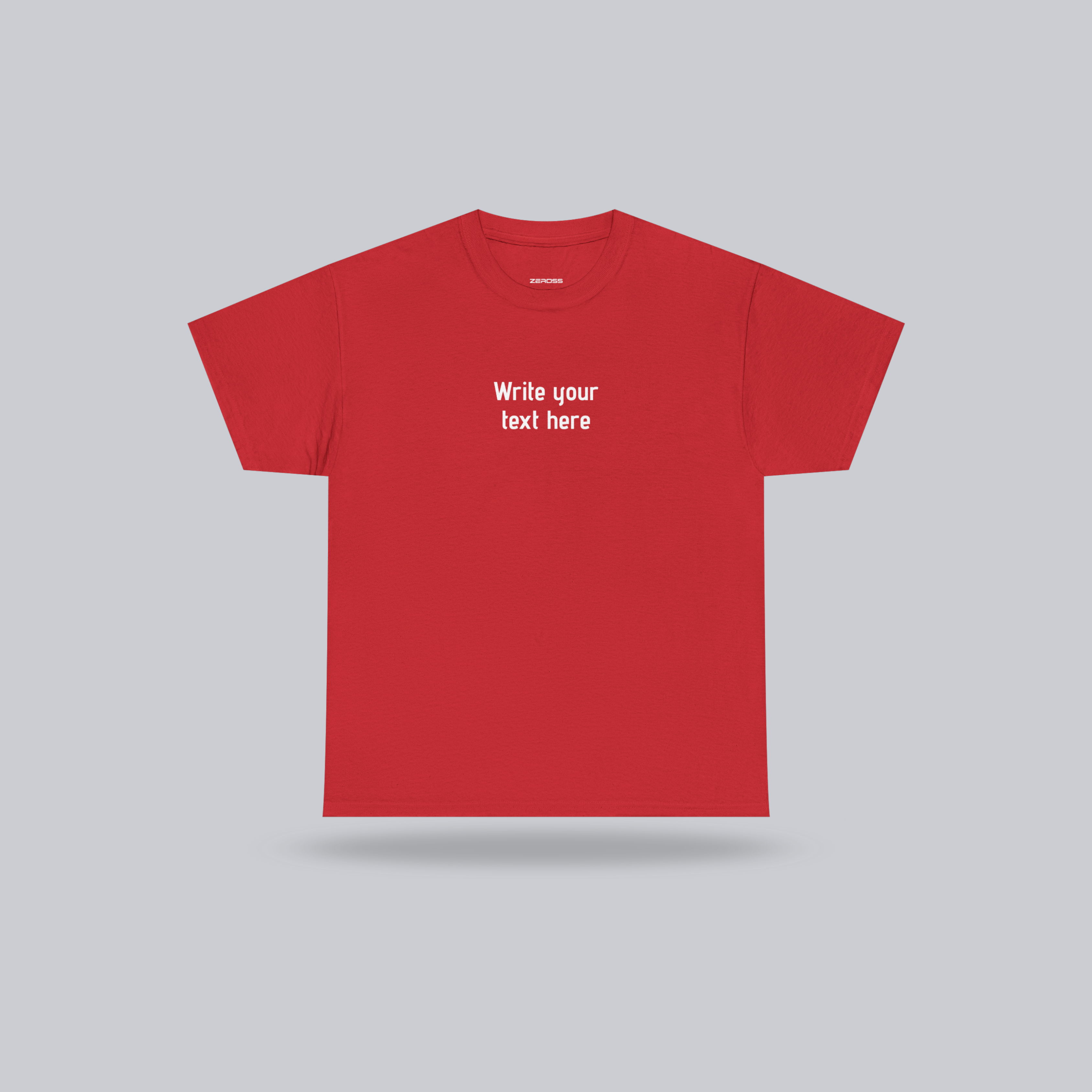 Personalized Custom Text T-Shirt – create your own message, Unisex Cotton Tee
