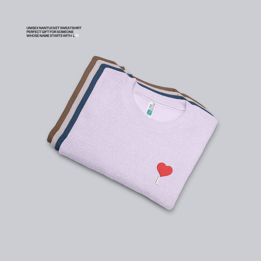 Unisex Nantucket Sweatshirt – Personalized With Initial L