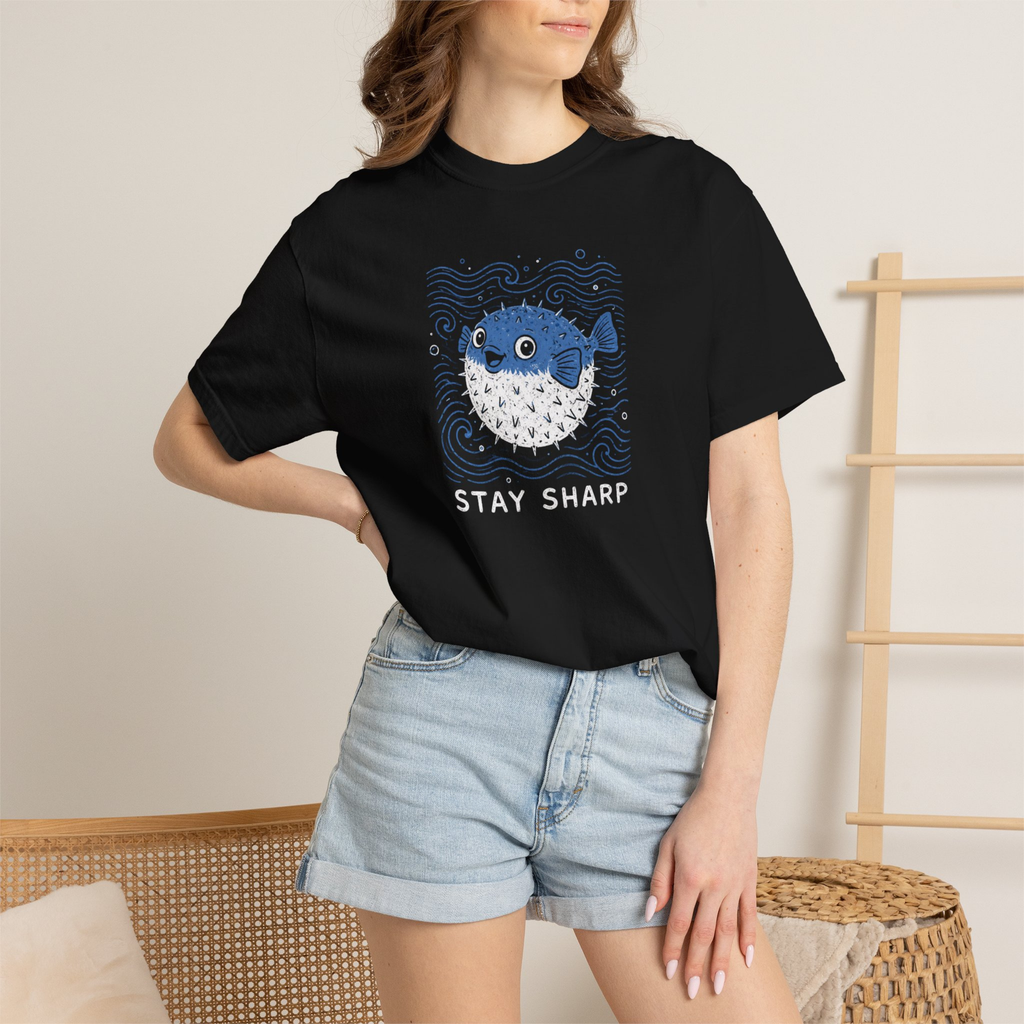 Stay Sharp Pufferfish Unisex Tee