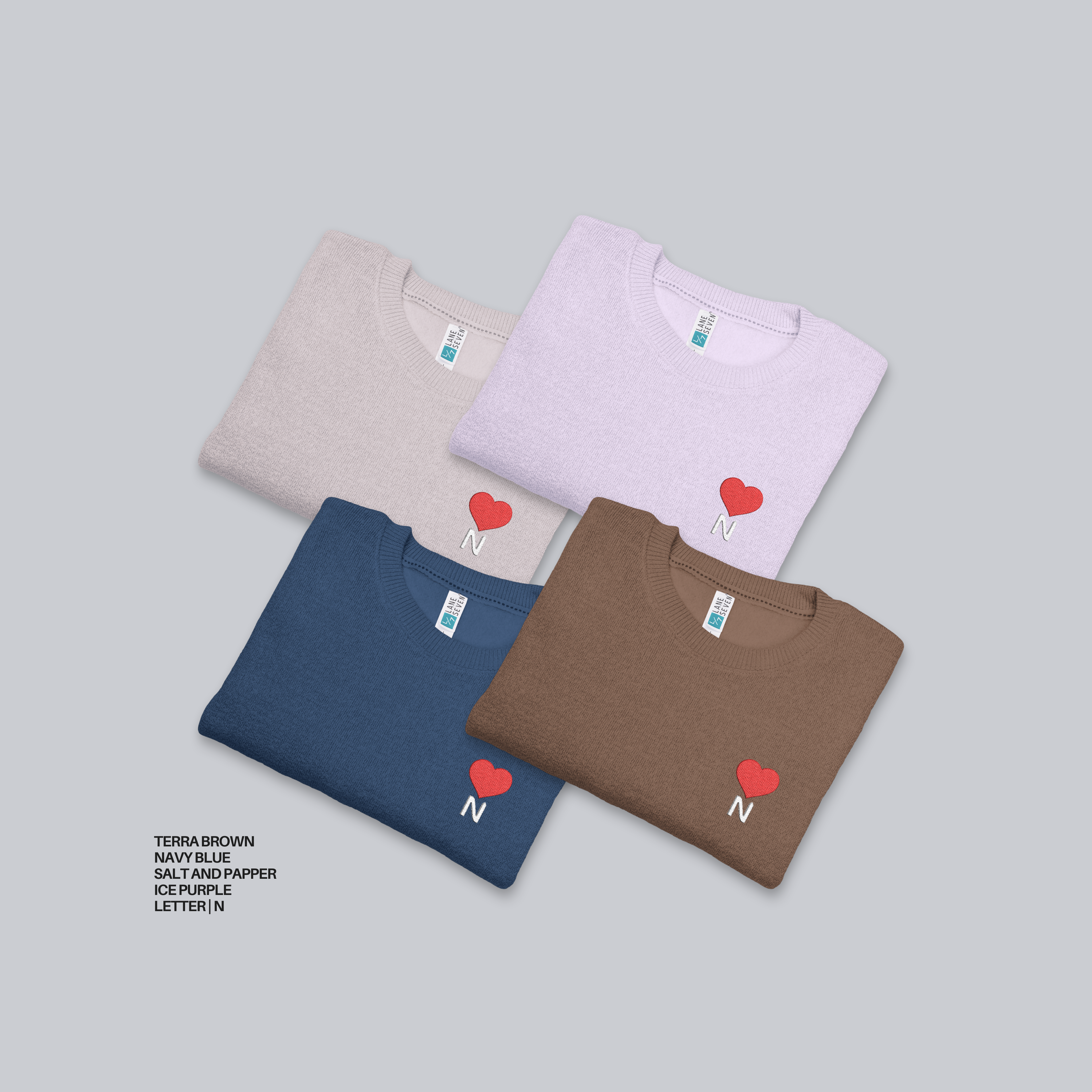 Unisex Nantucket Sweatshirt – Personalized with initial N