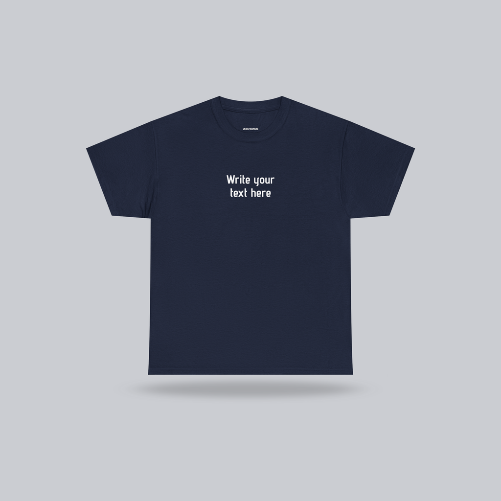 Personalized Custom Text T-Shirt – create your own message, Unisex Cotton Tee
