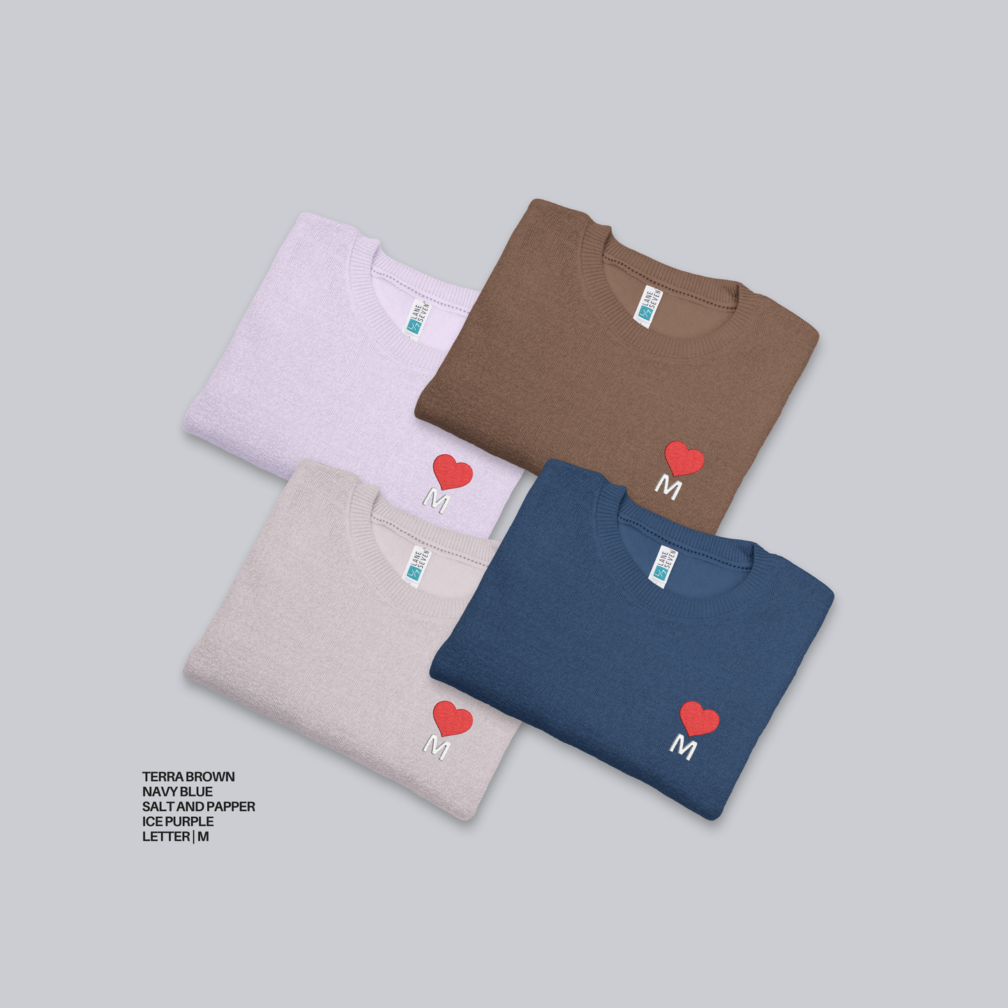 Unisex Nantucket Sweatshirt – Personalized with initial M