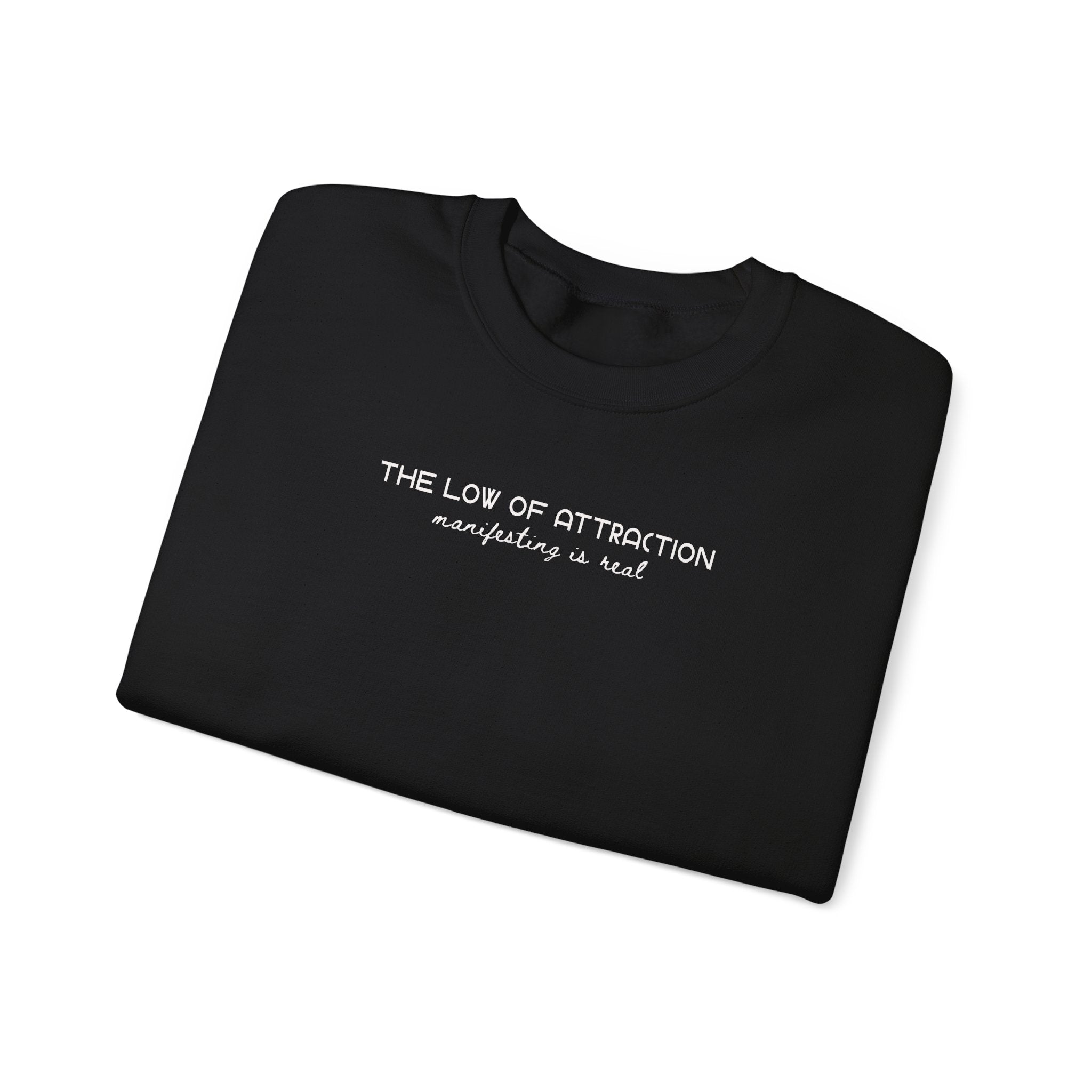 Law of Attraction Crewneck Sweatshirt – “Manifesting Is Real” Unisex Fleece