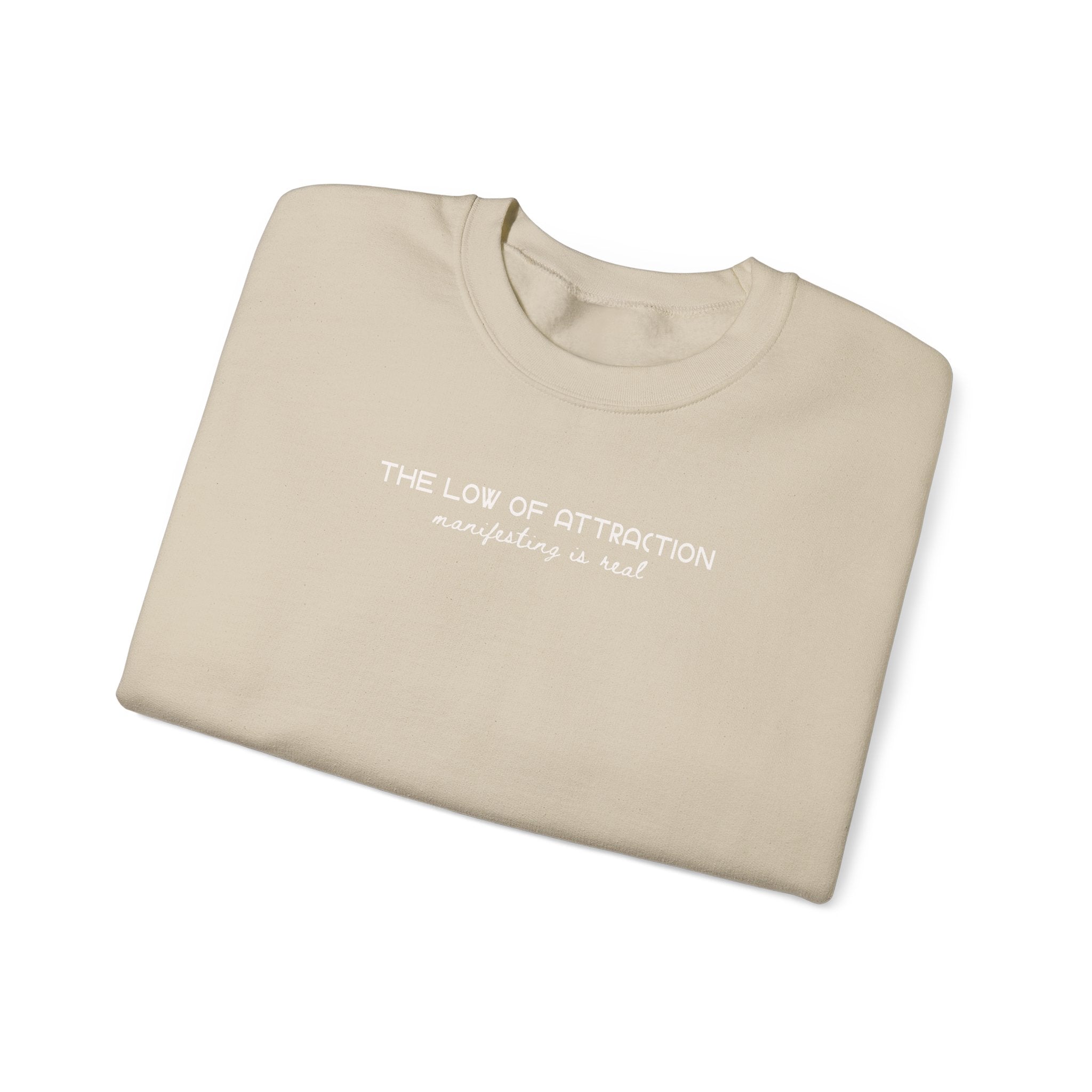 Law of Attraction Crewneck Sweatshirt – “Manifesting Is Real” Unisex Fleece