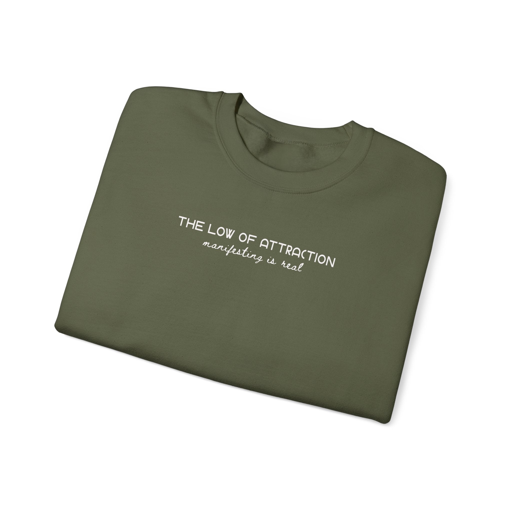 Law of Attraction Crewneck Sweatshirt – “Manifesting Is Real” Unisex Fleece