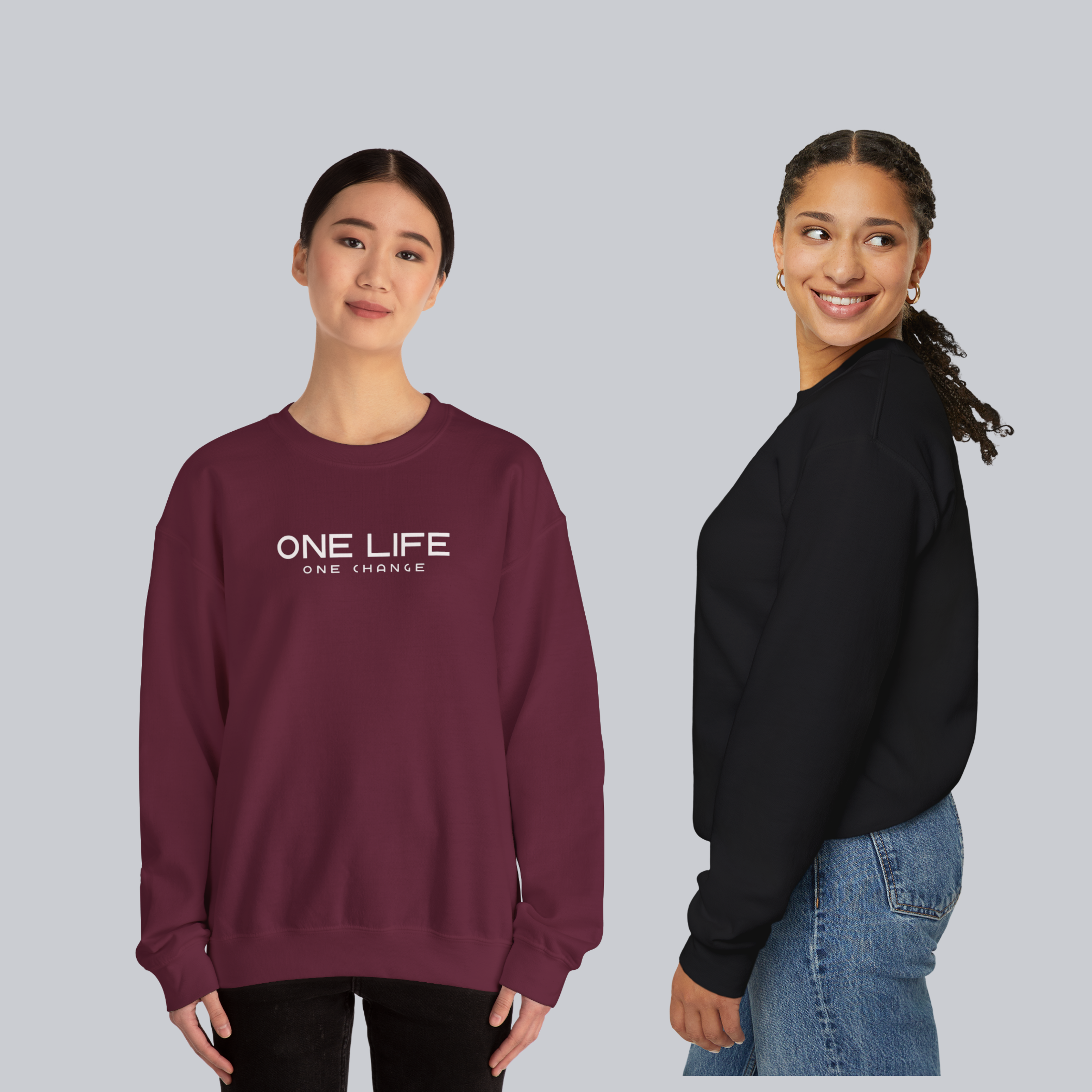 ONE LIFE ONE CHANGE – Unisex Cozy Heavy Blend Pullover