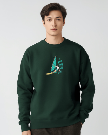Be the Captain of Your Own Ocean Surf Sweatshirt – Unisex Windsurfing Crewneck Pullover