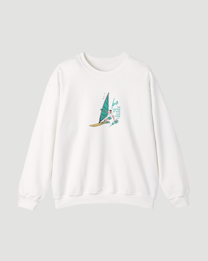 Be the Captain of Your Own Ocean Surf Sweatshirt – Unisex Windsurfing Crewneck Pullover