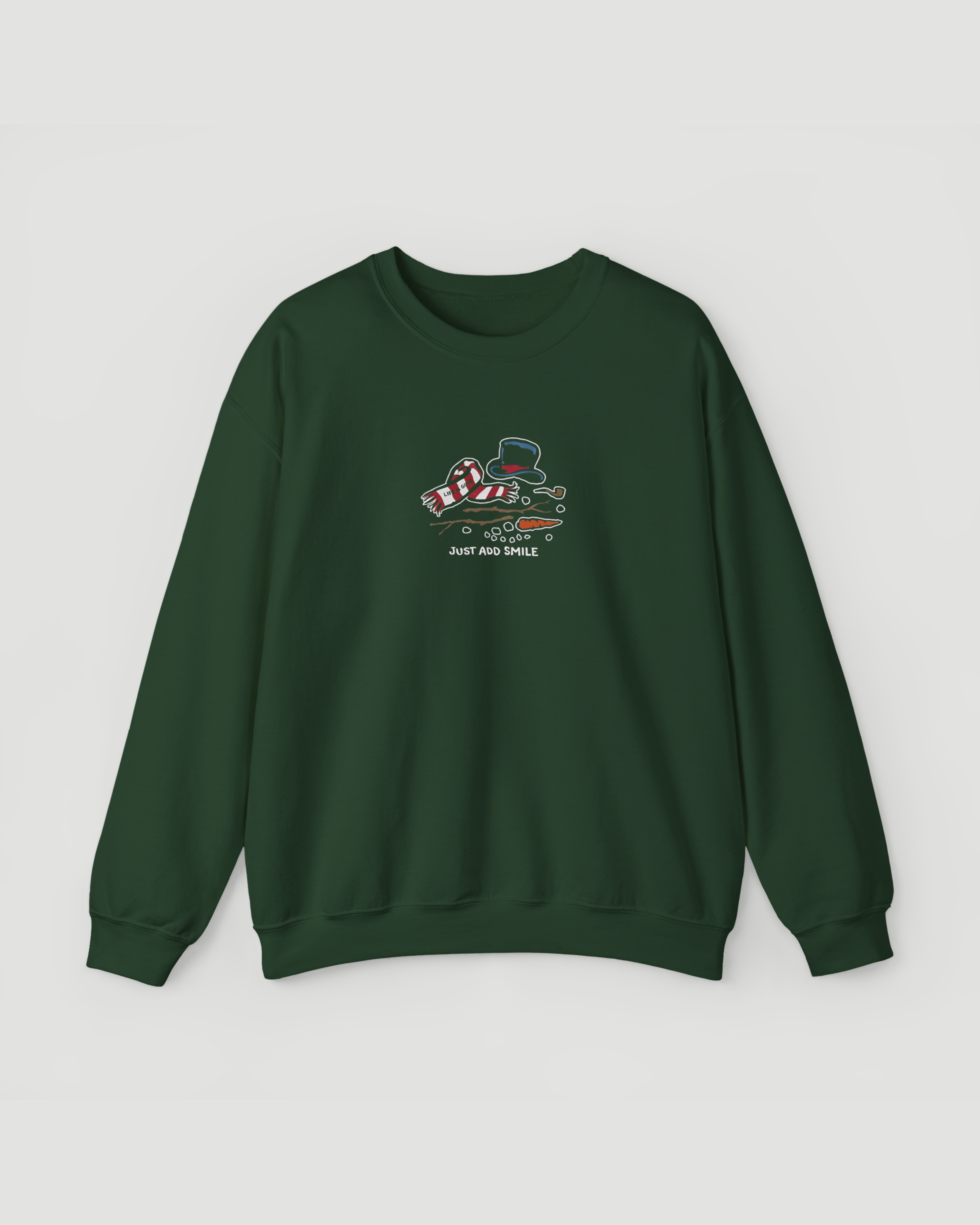Just Add Smile Snowman Crewneck Sweatshirt – Cozy Winter Pullover