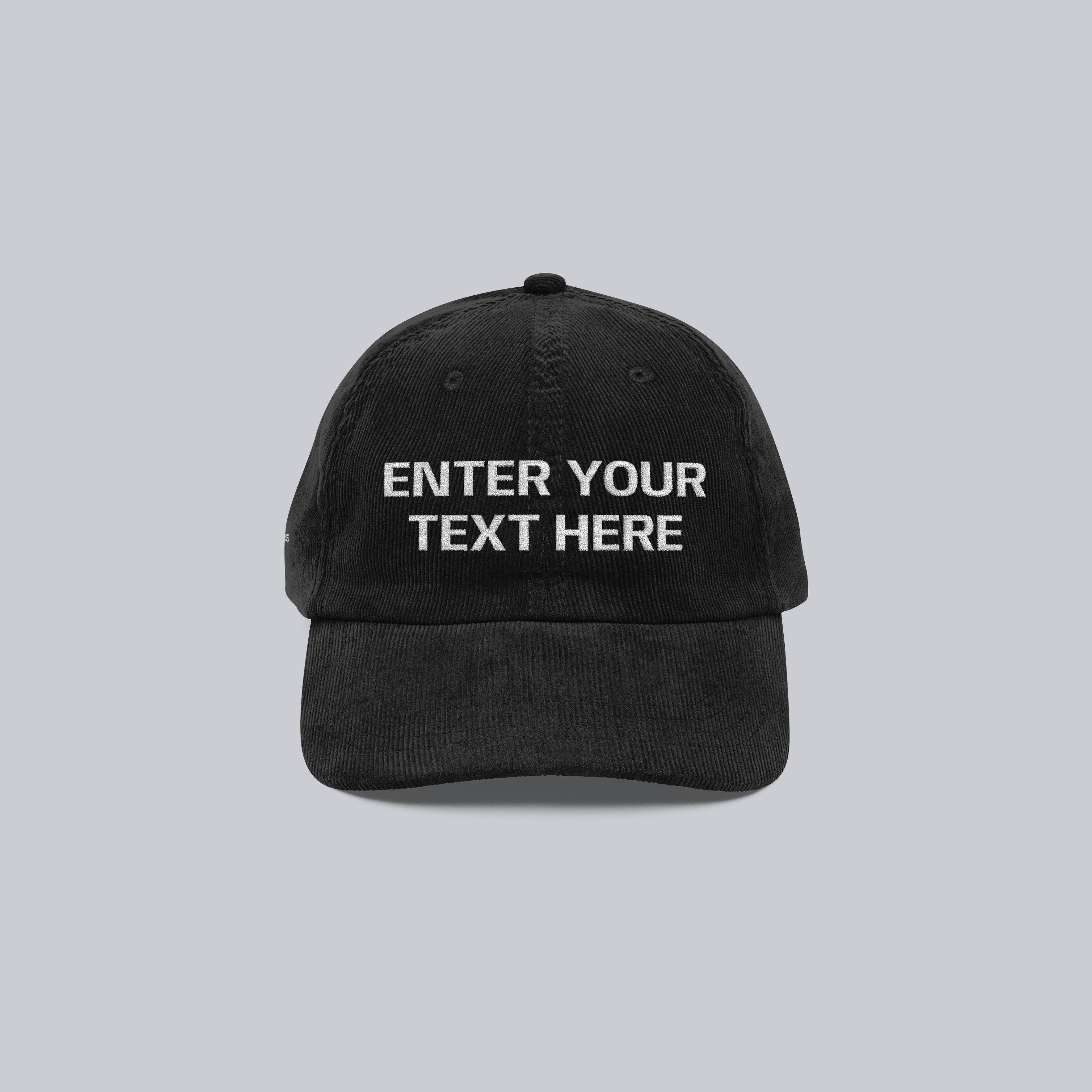 Personalized Vintage Corduroy Cap – Embroidered