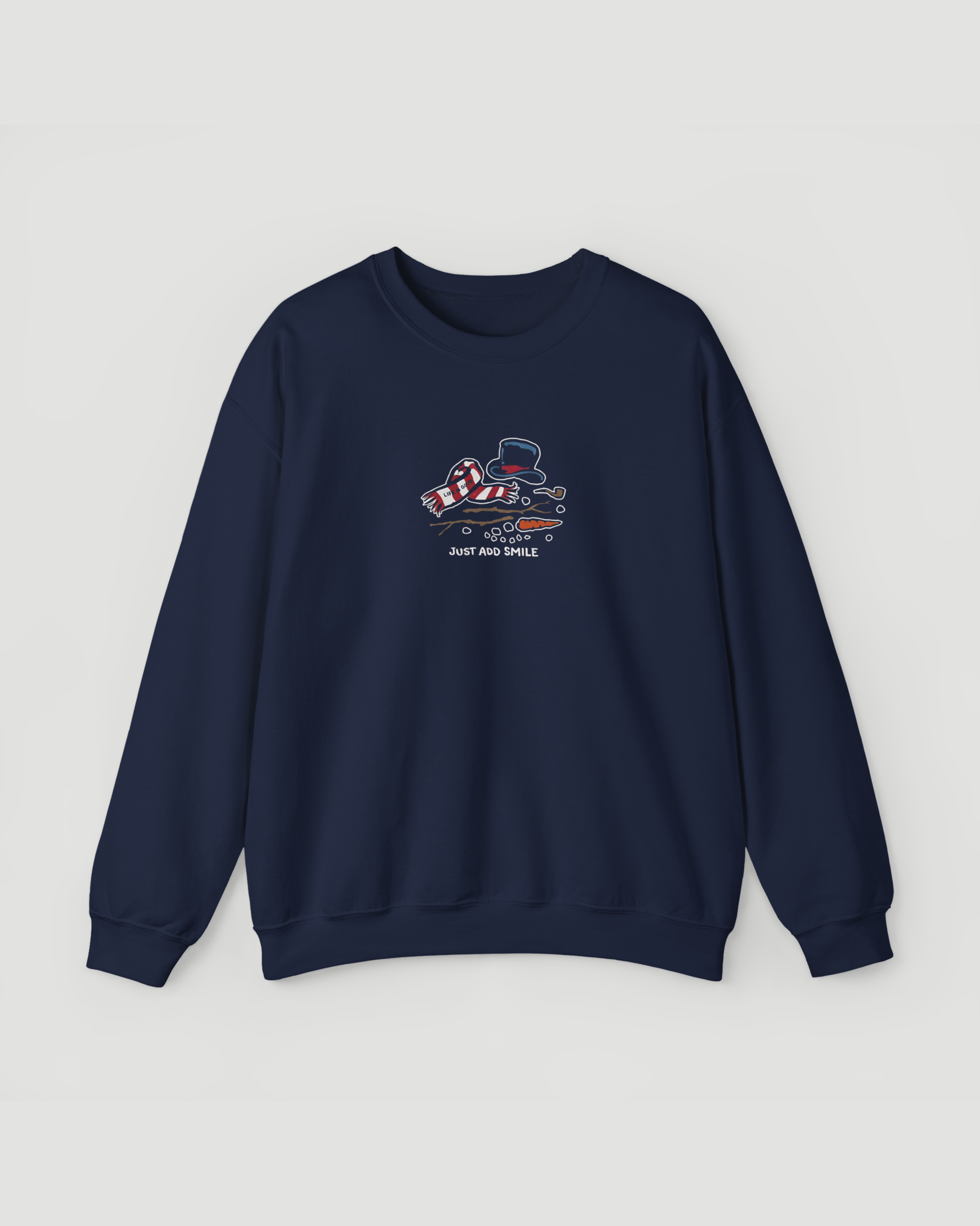 Just Add Smile Snowman Crewneck Sweatshirt – Cozy Winter Pullover
