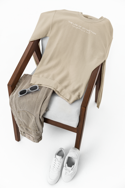 Law of Attraction Crewneck Sweatshirt – “Manifesting Is Real” Unisex Fleece