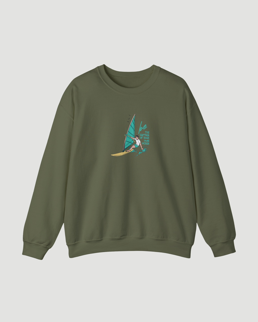 Be the Captain of Your Own Ocean Surf Sweatshirt – Unisex Windsurfing Crewneck Pullover