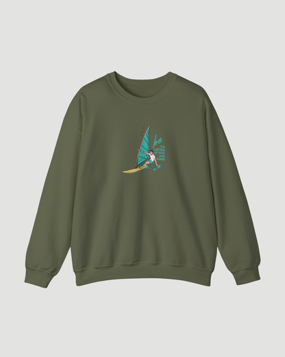 Be the Captain of Your Own Ocean Surf Sweatshirt – Unisex Windsurfing Crewneck Pullover