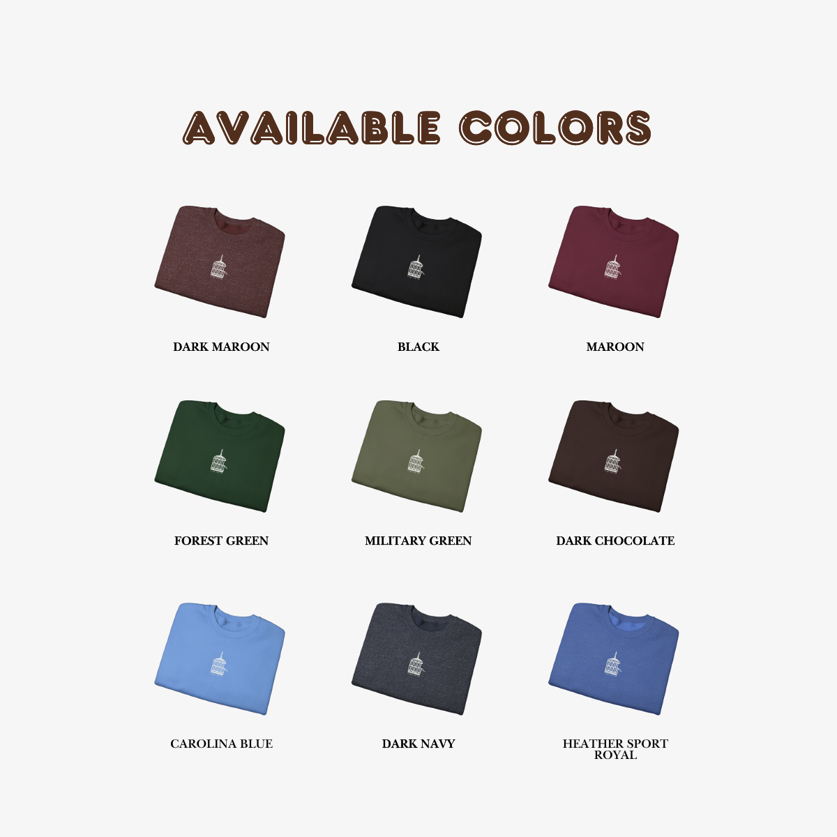 Unisex “Let Go to Be Free” Minimalist Birdcage Sweatshirt – Inspirational Streetwear Crewneck