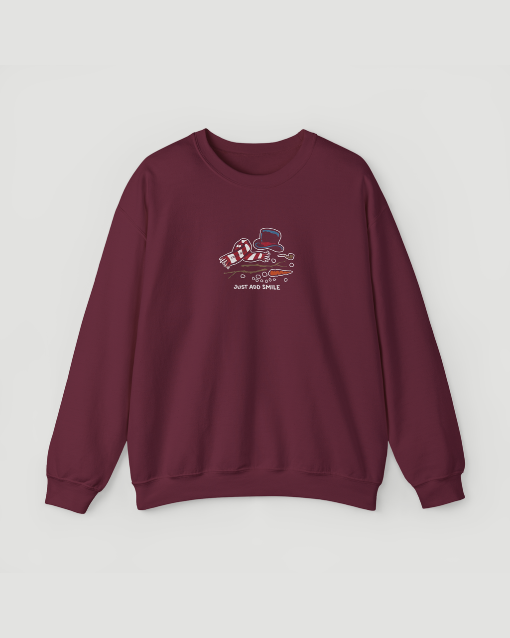 Just Add Smile Snowman Crewneck Sweatshirt – Cozy Winter Pullover