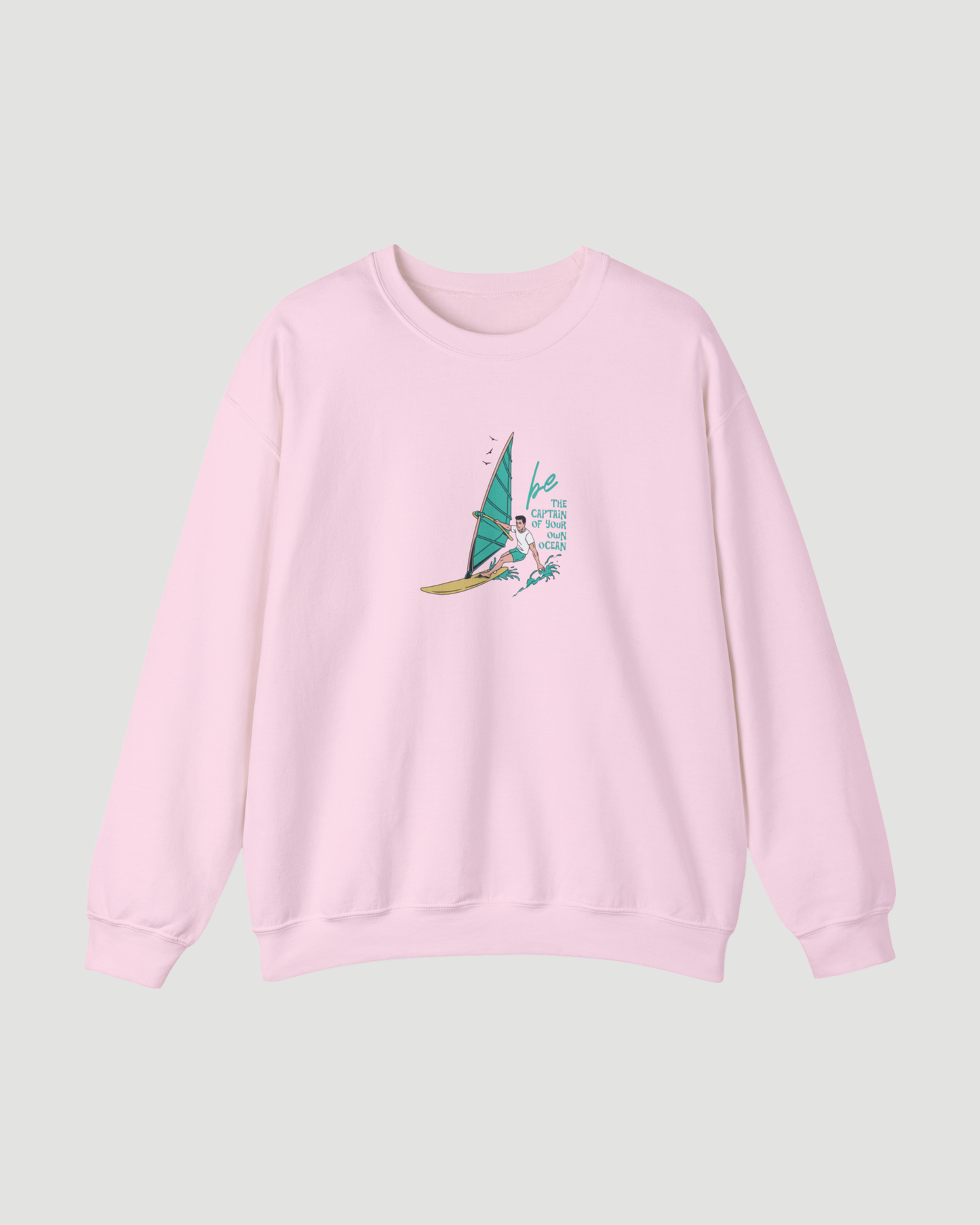Be the Captain of Your Own Ocean Surf Sweatshirt – Unisex Windsurfing Crewneck Pullover